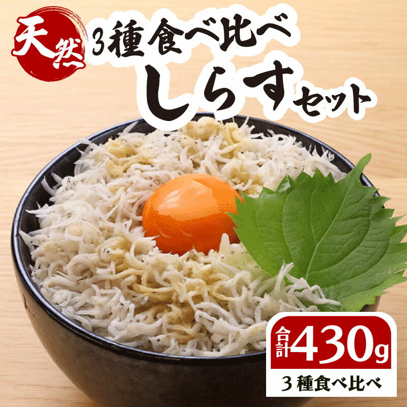 しらす 食べ比べ セット 計 430g 釜揚げしらす しらす干し ちりめん 計 4パック 国産 しらす シラス 魚 魚介 新鮮 ちりめんじゃこ 贈答用 ギフト 冷凍 冷凍しらす 冷凍食品 新鮮 美味しい 送料無料 さかな 鮮度 静岡県 牧之原市 坂口産業株式会社