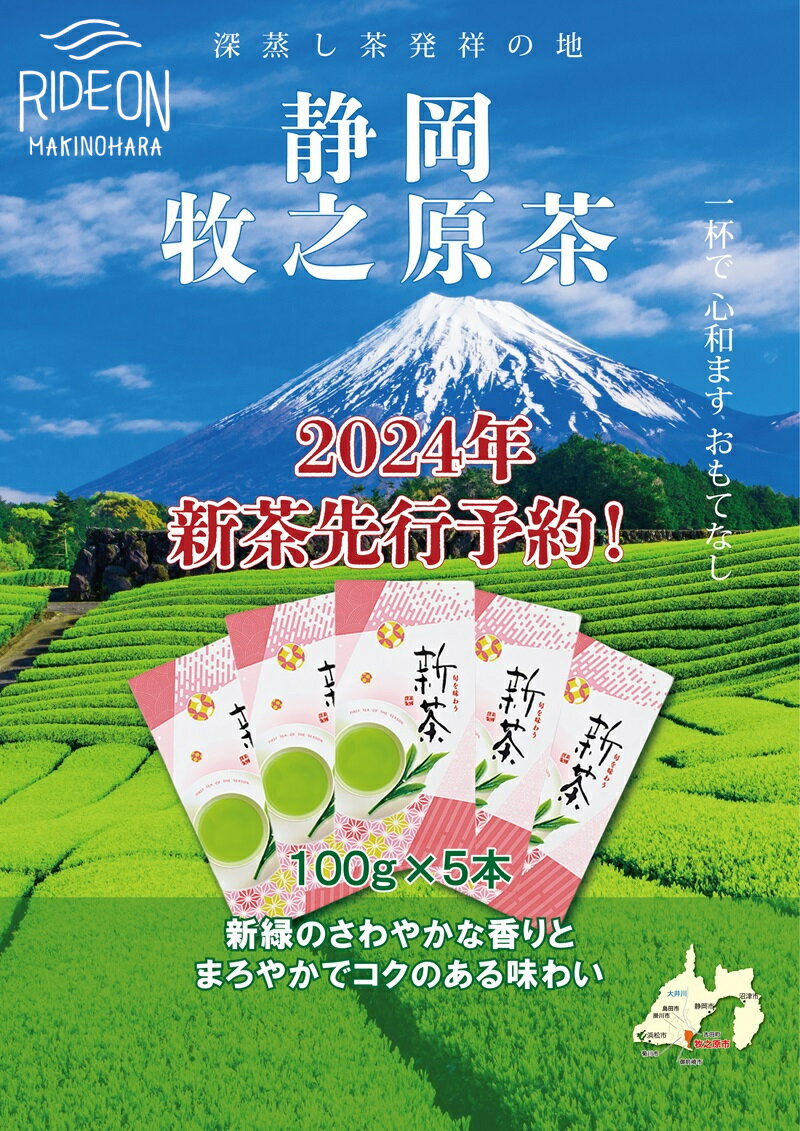 2024年度産 新茶 牧之原産新茶 100g×5本