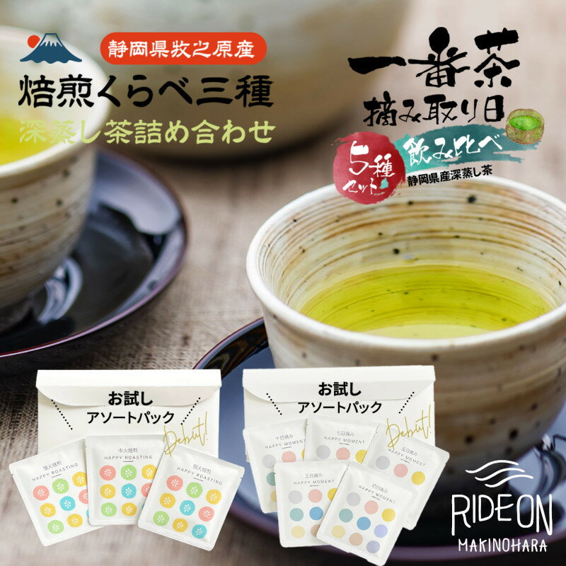 【ふるさと納税】日本茶入門アソートセット摘み取り日くらべ＆焙煎くらべ / お茶 丸新柴本製茶