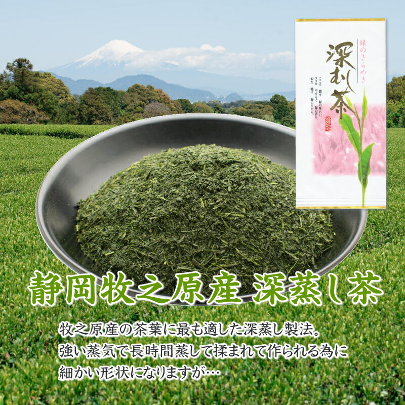 【ふるさと納税】摘みたて！深蒸し茶100g×12本　包装袋セット / お茶 静岡