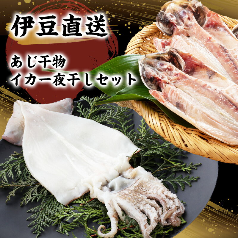 【ふるさと納税】干物 静岡 伊豆直送 あじ 5尾 イカ 一夜