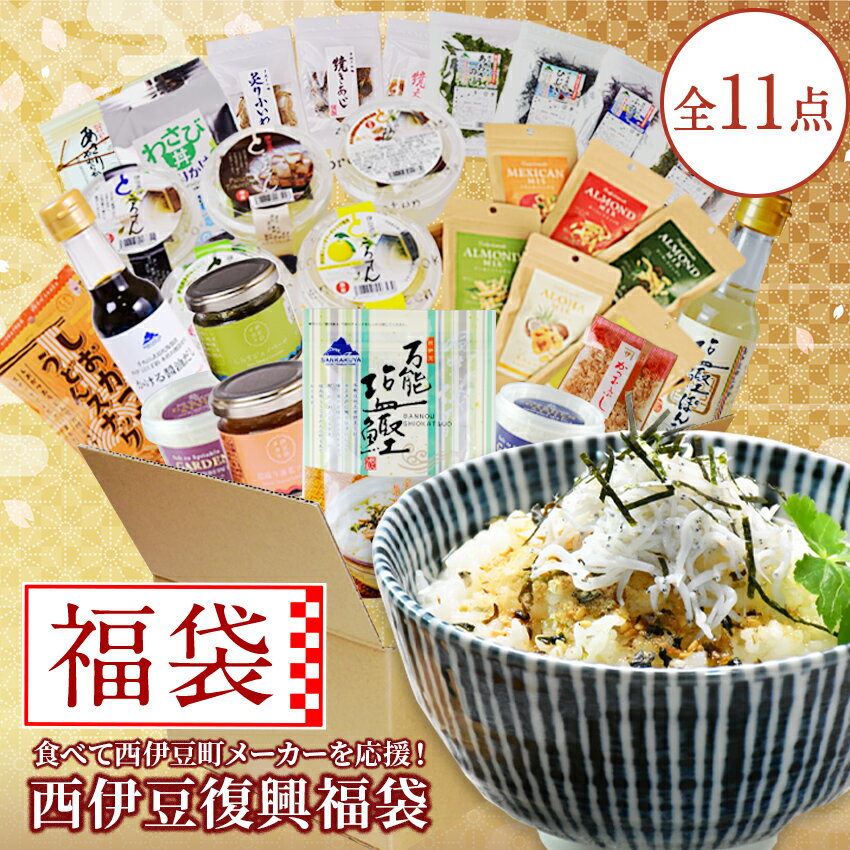 【ふるさと納税】 復興 福袋 11点 西伊豆 特産品 西伊豆復興福袋11点セットのサムネイル