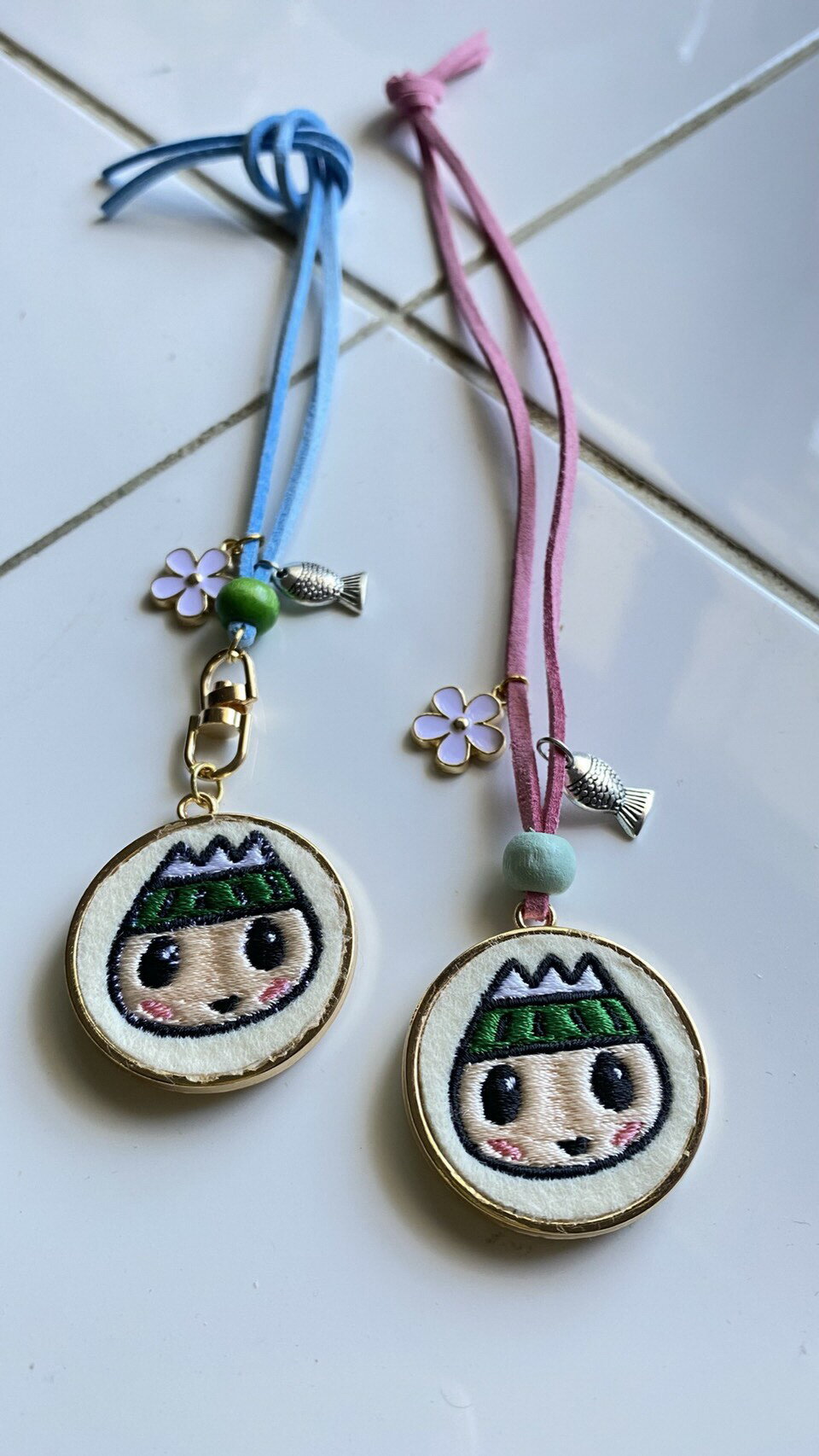 ゆうすいくん×シトラスリボン刺繡両面キーホルダー