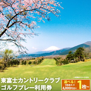 【ふるさと納税】東富士カントリークラブ ゴルフプレー利用券 | 4000円分～ 選べる 利用券 チケット 1枚 4000円×1枚～ 5枚 10枚 20枚 ゴルフ ゴルフ場 フラット ゴルフプレー券 ゴルフ利用券 富士山 富士 景観 券 静岡県 小山町 送料無料