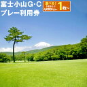 【ふるさと納税】富士小山G C プレー 利用券 4000円分～ 選べる 利用券 チケット 1枚 4000円×1枚～ 5枚 20枚 ゴルフ ゴルフ場 18ホール フラット ゴルフプレー券 ゴルフ利用券 富士山 富士 景観 券 富士小山ゴルフクラブ 静岡県 小山町 送料無料