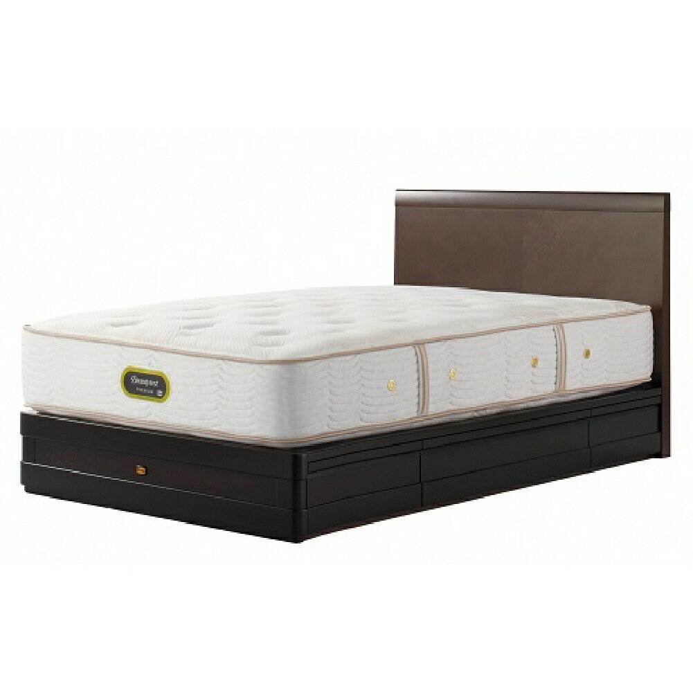 【ふるさと納税】ダブルベッド グランダーソンフラット引出付／エグゼクティブAA21121 | リッチオーク ダークチェリー シモンズ SIMMONS simmons シモンズベッド ダブルサイズ ベッド マットレス ブラウン 高級ホテル お洒落 おしゃれ 静岡県 小山町 送料無料