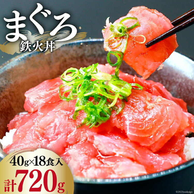 【ふるさと納税】マグロ 鉄火丼 小分け 40g×6食×3袋 計18食分 計720g [TS-フーズプロダクツ 静岡県 吉...