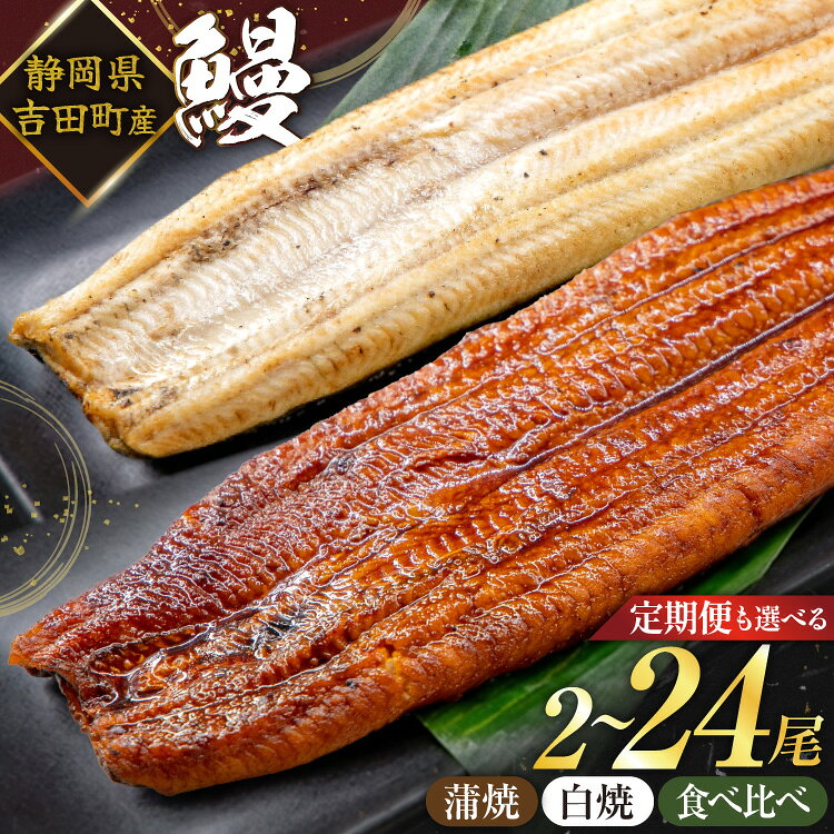 うなぎ 国産 蒲焼 白焼 食べ比べ 2尾〜24尾 選べる種類 回数 定期便 3回 6回 タレ山椒付 [大井川うなぎ 静岡県 吉田町 ] 鰻 ウナギ unagi 蒲焼き 白焼き 真空パック 静岡県吉田町産 丑の日配送 ◎