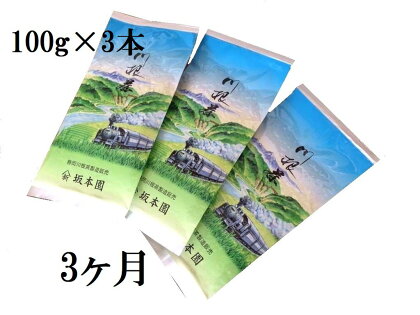 定期便 お茶 静岡 100g×3本×3ヶ月連続 / 川根 自家用煎茶900g