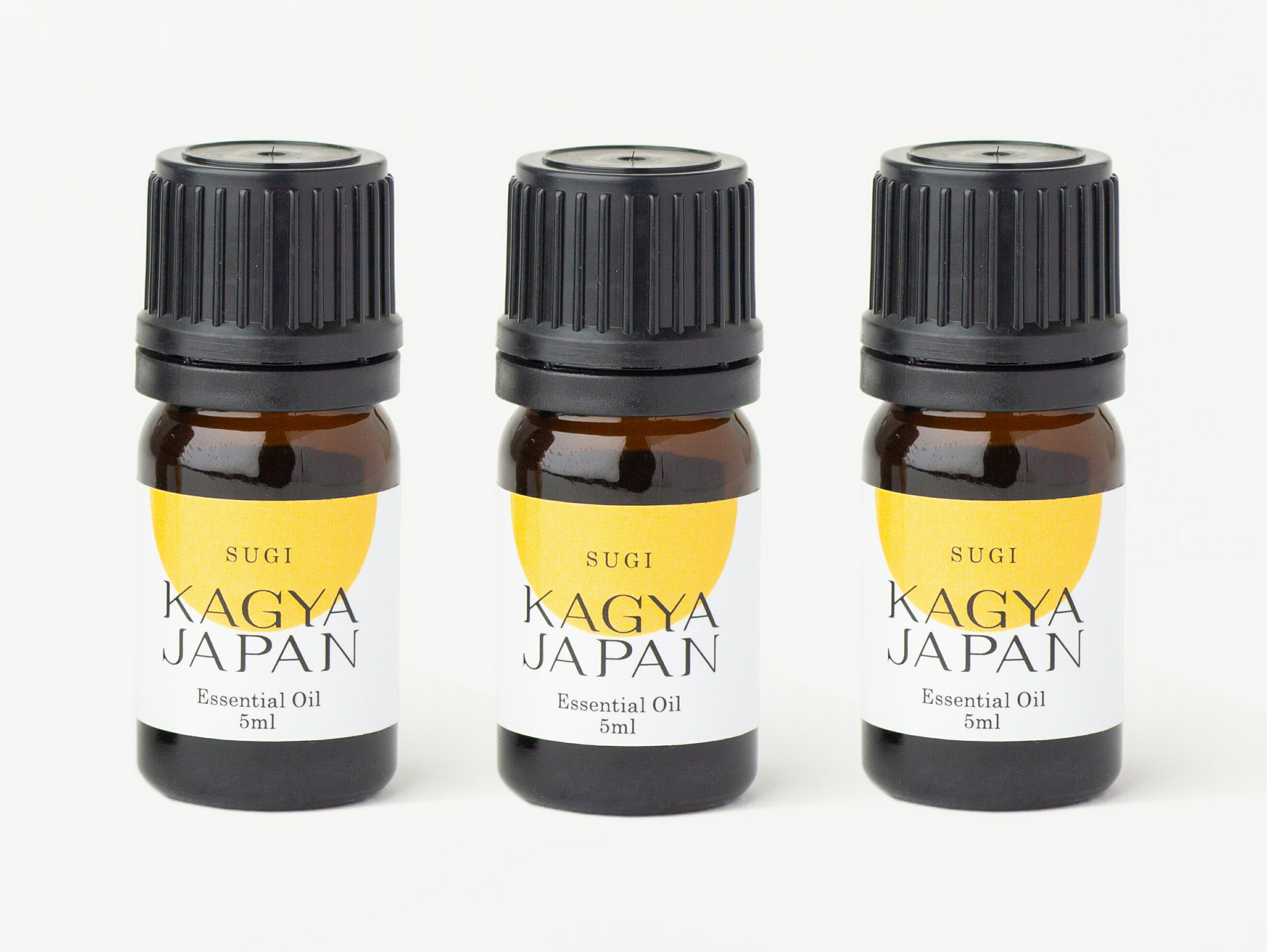 【ふるさと納税】KAGYA JAPAN　エッセンシャルオイル【SUGI】（5ml×3本セット）