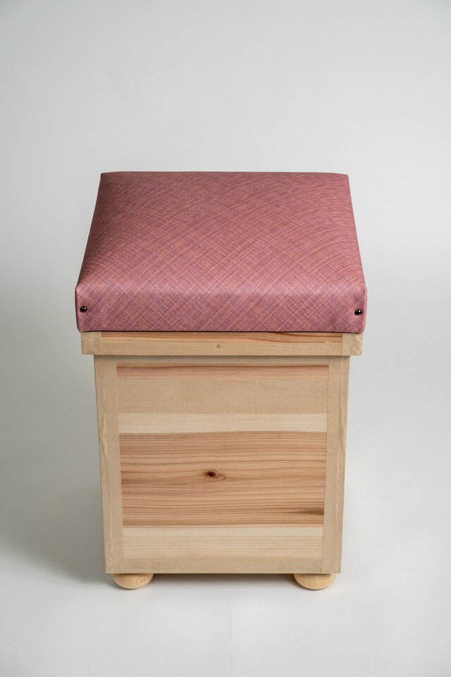 茶箱椅子 ピンク