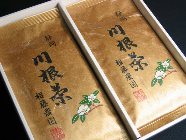 【ふるさと納税】お茶 茶葉 静岡茶 川根茶 / 初摘み100g袋2本詰合せ（ギフト包装）