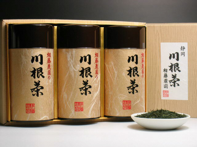 【ふるさと納税】お茶 茶葉 静岡茶 川根茶 / 八十八夜摘み200g缶3本詰合せ（ギフト包装）