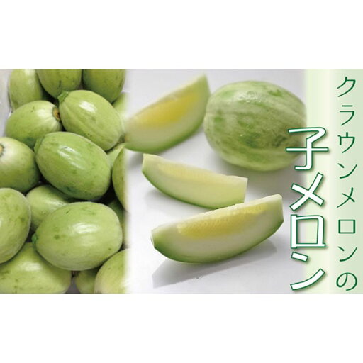 【ふるさと納税】漬物にして美味しい!クラウンメロンの『子メロン』約4Kg 果物類 メロン青肉 【ふるさと納税】漬物にして美味しい!クラウンメロンの『子メロン』約4Kg 果物類 メロン青肉
