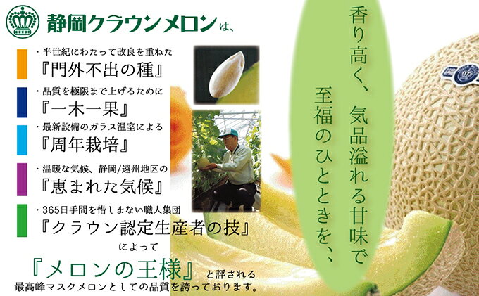【ふるさと納税】クラウンメロン中玉（白等級）1玉 果物類 メロン青肉 約1.3kg 　お届け：1～2週間(時期・収穫状況により1ヶ月以上かかる場合がございます) ◆返礼品到着後、すぐに状態をご確認ください◆ f224618-mori-10000452 静岡県森町 サンプル画像3