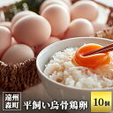 【ふるさと納税】遠州の小京都 森町　平飼い烏骨鶏 卵　10個