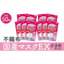 【ふるさと納税】名古屋で製造 国産不織布マスク(小さめ) 5枚入×10袋