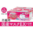 【ふるさと納税】マスク 国産不織布マスク(小さめ) 30枚入×2箱 (サージカルマスク)
