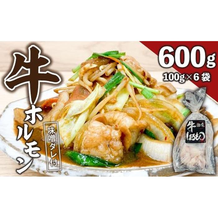 【ふるさと納税】【ビールがすすむ】牛ホルモン(味噌だれ)6パック お肉の旨み弾力 おつまみ