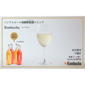 【ふるさと納税】美味しく楽しめる！+KombuchaのKombucha　4本セット