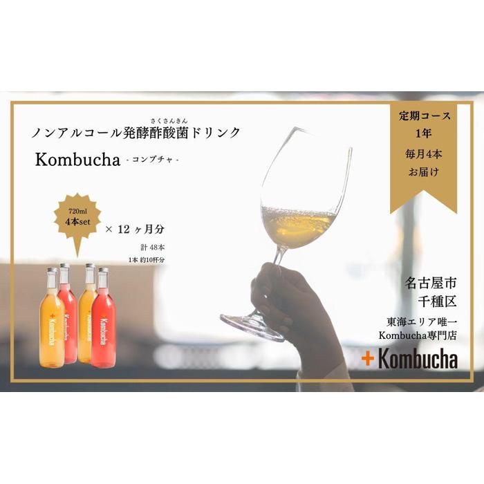 お酢飲料人気ランク11位　口コミ数「0件」評価「0」「【ふるさと納税】美味しく楽しめる！+KombuchaのKombucha1年定期コース」