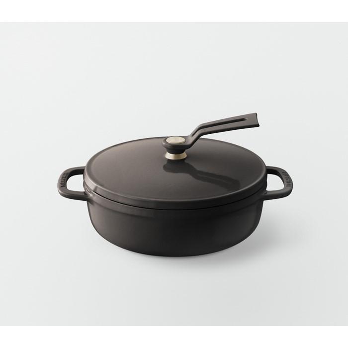 【ふるさと納税】バーミキュラ オーブンポット2 18cm 浅型(ヘーゼルナッツブラウン/セルフスタンディングリッド)