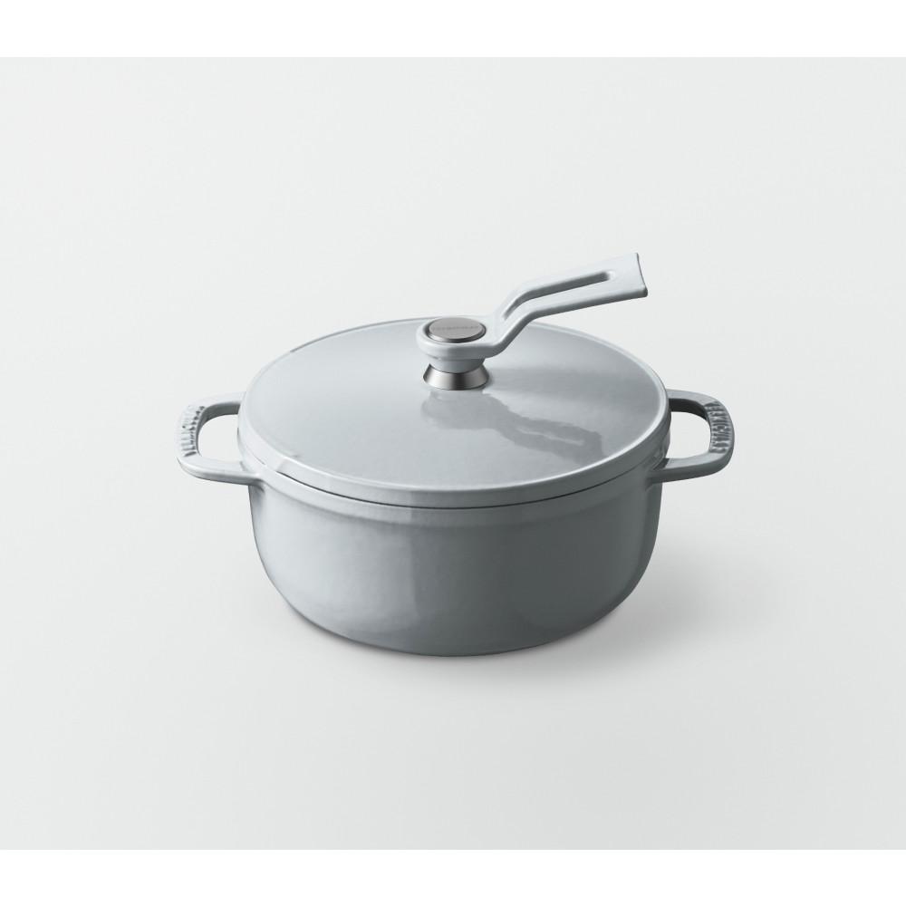 【ふるさと納税】オーブンポット2 MINI 14cm【オイスターグレー】(セルフスタンディングリッド)