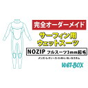 【ふるさと納税】サーフィン用ウェットスーツ (NOZIP)フルスーツ 3mm起毛