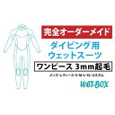 【ふるさと納税】ダイビング用ウェットスーツワンピース 3mm起毛