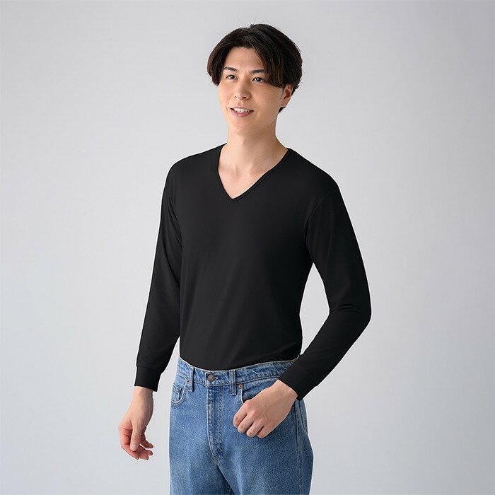 [男性用]ReDリカバリーウェア Vネックインナー長袖 疲労回復 血行促進 一般医療機器 バイタルテック
