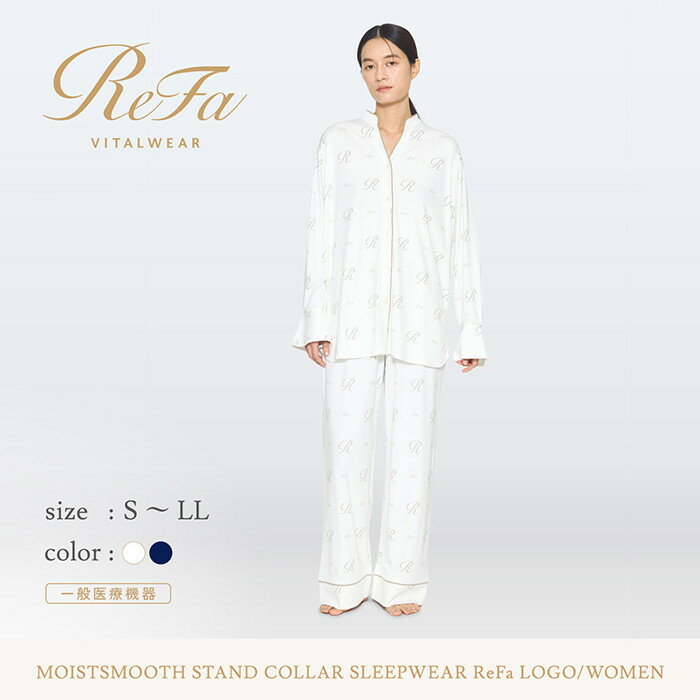 リファ バイタルテック モイストスムース スタンドカラースリープウェア ReFaロゴ/WOMEN