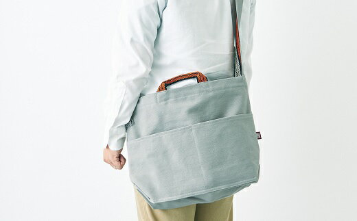 【ふるさと納税】‘1号’前掛けかばん ショルダー(大） ねずみ　カバン バッグ