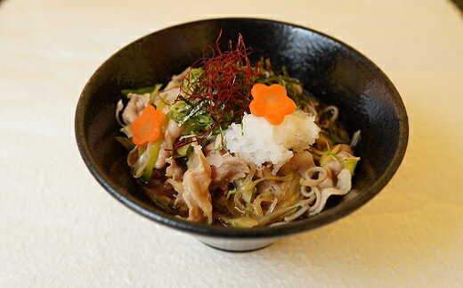 和食麺処つるあんの『ぶっかけ 肉そばセット』(3人前)