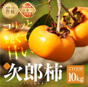【ふるさと納税】≪先行予約≫ 生産量日本一 豊橋石巻産 次郎柿 ご自宅用 10kg 柿 訳あり 不揃い (30〜50玉) 甘柿 果物 フルーツ 10月 11月 ...