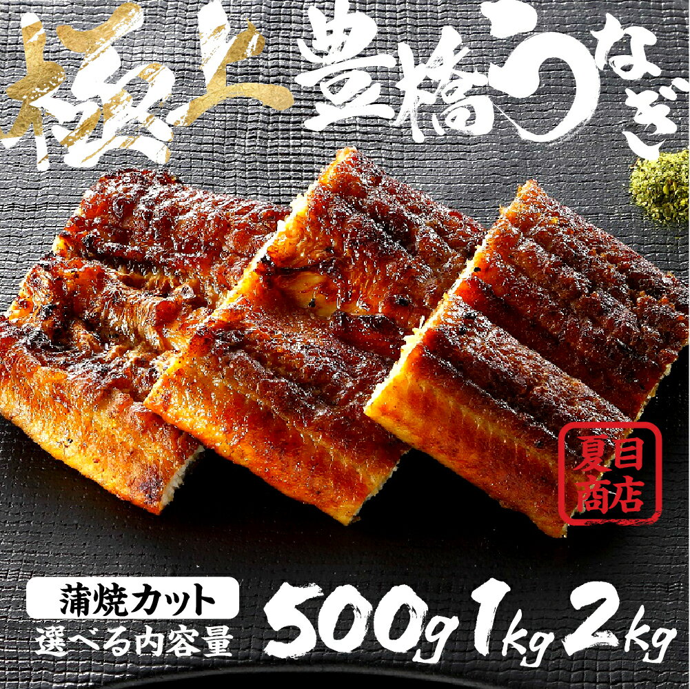 【ふるさと納税】 極上 豊橋うなぎ 蒲焼 カット 選べる尾数 500g 〜 2kg 岩塩 付き...