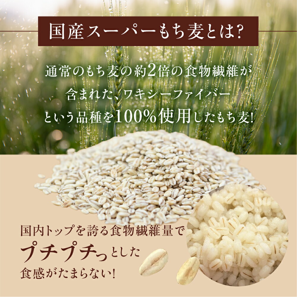 【ふるさと納税】国産スーパー もち麦 12回定期便 （1.8kg × 12）計18kg 月に1回お届け 1年定期便 食物繊維 たっぷり もちむぎ 麦 麦ごはん 麦味噌 麦みそ 混ぜて炊くだけ 雑穀米 健康 定期便 12回 愛知県 豊橋市 47000円