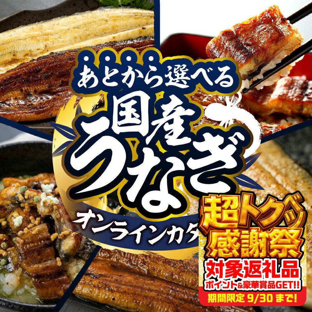 【ふるさと納税】あとからゆっくり うなぎ を選べる♪ 厳選 うなぎ オンライン カタログ 鰻 定期便 後から選べる あとからセレクト 蒲焼 白焼 国産ウナギ うなぎ 豊橋うなぎ 特上 訳あり お楽しみ 1万円 10000円 20000円 30000円のサムネイル