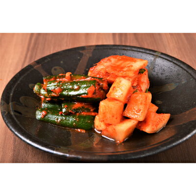 【ふるさと納税】焼肉屋の手作りキムチ(6種類セット)【配送不可地域:離島】【1245239】