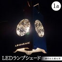 【ふるさと納税】LEDランプシェード 麻のは文様丸型【1589804】
