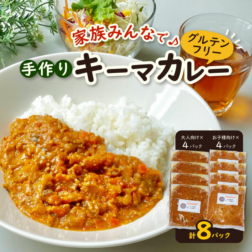 グルテンフリー 手作りキーマカレー 小麦・卵・乳成分不使用[冷凍]管理栄養士監修_ カレー キーマカレー 手作り 野菜たっぷり ファミリーパック 国産 レンチン スパイス グルテンフリー 真空パック 個包装 便利 冷凍 [配送不可地域:離島]