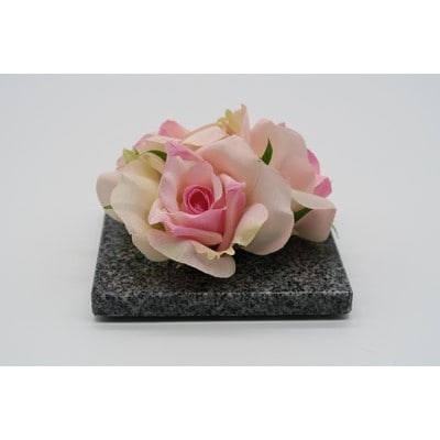 【ふるさと納税】咲く石シリーズ『pretty-flowers』ピンクの小バラ【1203589】