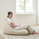 【ふるさと納税】【ハナロロ】 ビーズクッション プレミアムポトラ100リットル ニットカバー付(ベージュ)【1205841】