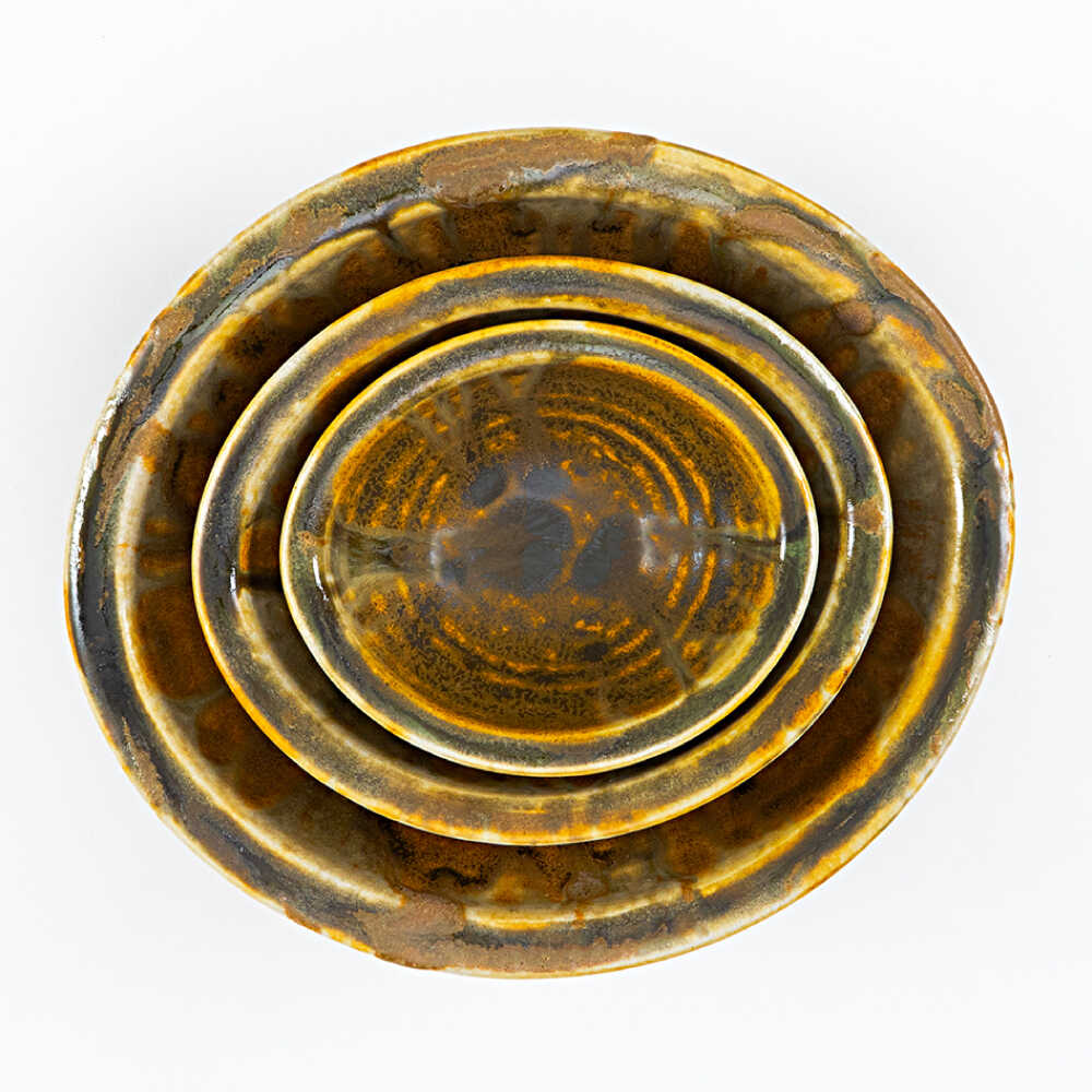 【ふるさと納税】【瀬戸焼】 Kari 鬼 3サイズセット / 瀬戸市 / 【SUIYO】 / 食器 電子レンジ対応 皿 セット ギフト[BBAF001] 3