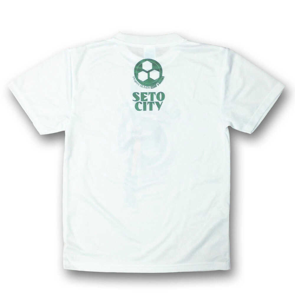 【ふるさと納税】陶神オリバーTシャツ(XLサイズ)+缶バッジセット/ Tシャツ ティーシャツ 陶神オリバー 缶バッジ ヒーロー ご当地 キャラクター / 瀬戸市 / IZZAO's WORKS[BBAO007]