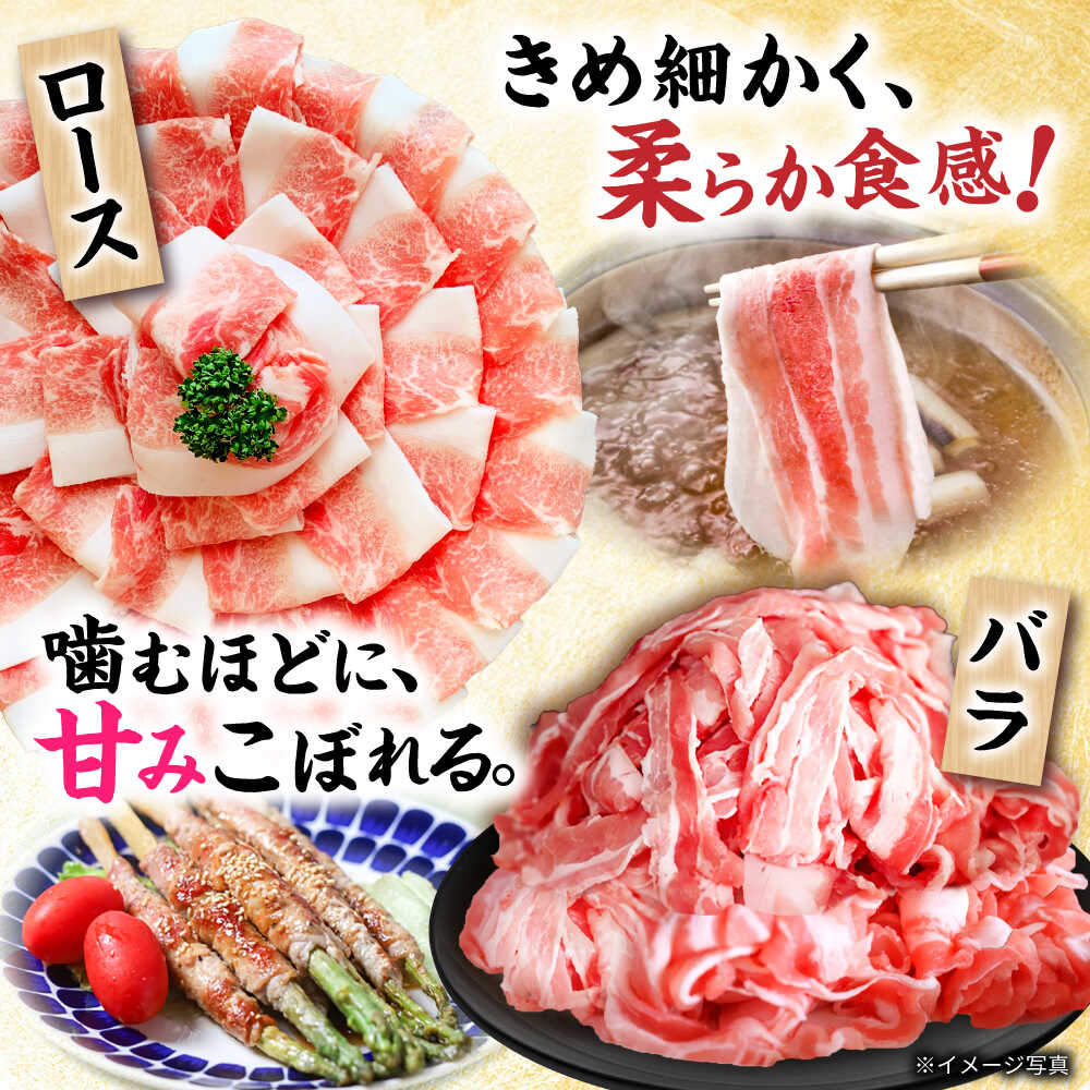 【ふるさと納税】【全2回定期便】 瀬戸豚 豚肉3種セット 計1.6kg (ロースしゃぶ500g、バラスライス500g、肩バラ切り落とし600g) / 肉 豚肉 豚バラ しゃぶしゃぶ 冷凍 小分け / 瀬戸市 / 関屋精肉店[BBBQ228]
