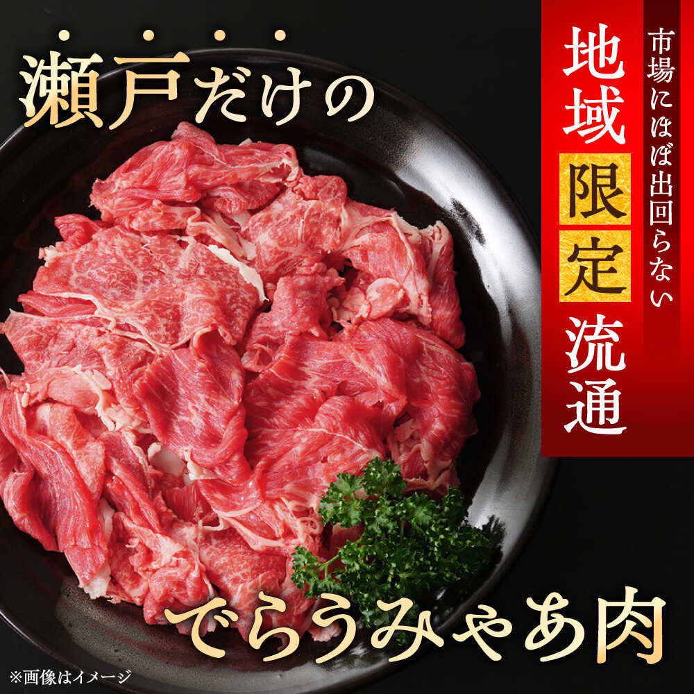 【ふるさと納税】【選べる発送月】瀬戸山麓牛 肩バラ 切り落とし 1kg（250g×4P）/ 牛肉 国産 冷凍 小分け / 瀬戸市 / 関屋精肉店[BBBQ025]