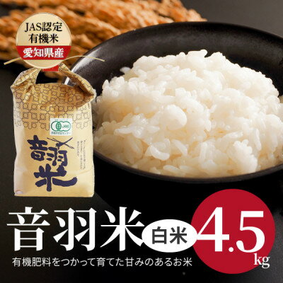 令和5年産 音羽米有機JAS白米4.5kg