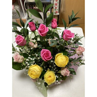 【ふるさと納税】バラアレンジフラワー【配送不可地域：離島・北海道・沖縄県・東北・中国・四国・九州】【1258511】