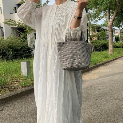 三河木綿刺子織 sasicco コールバッグ 消防刺子