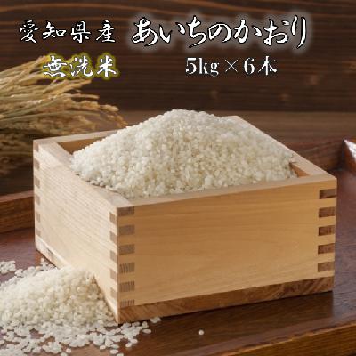 【ふるさと納税】【令和5年産 新米】愛知県産あいちのかおり(特別栽培米＆無洗米)5kg×6本